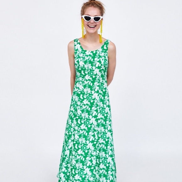 Zara Floral Print Midi Dress - Picture 5 of 8